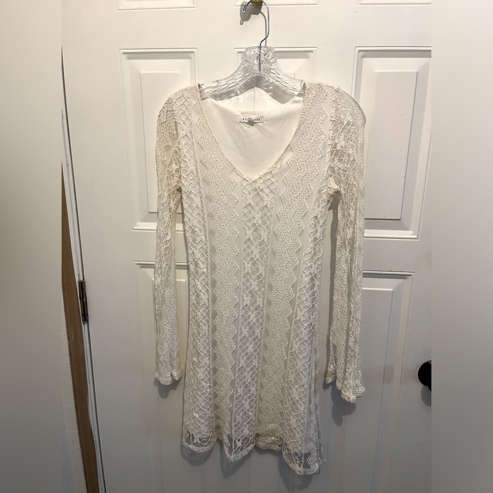White Socialite mini dress. XS